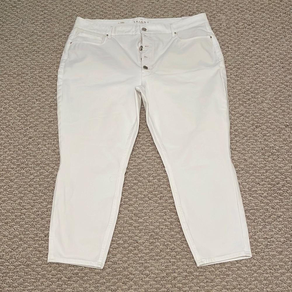 High-Rise Button-Fly Skinny Crop Jeans